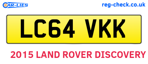LC64VKK are the vehicle registration plates.