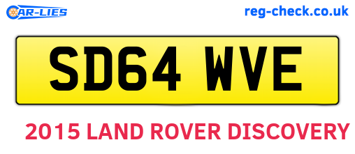 SD64WVE are the vehicle registration plates.
