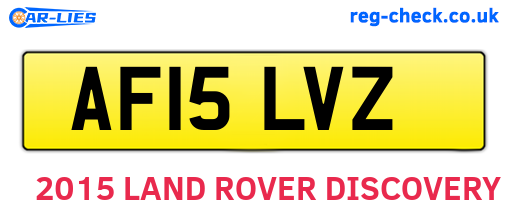 AF15LVZ are the vehicle registration plates.