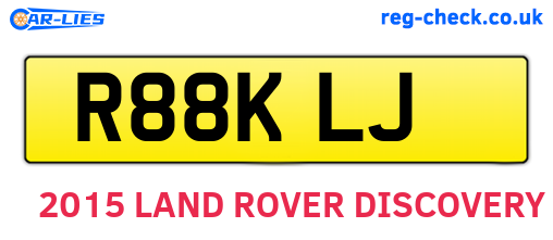 R88KLJ are the vehicle registration plates.