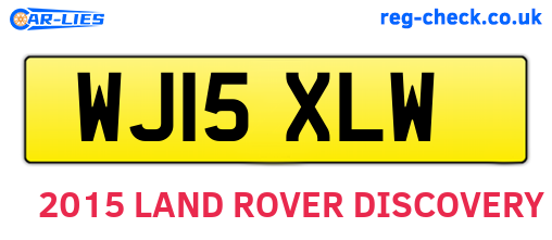 WJ15XLW are the vehicle registration plates.