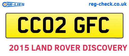 CC02GFC are the vehicle registration plates.