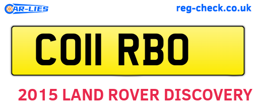 CO11RBO are the vehicle registration plates.