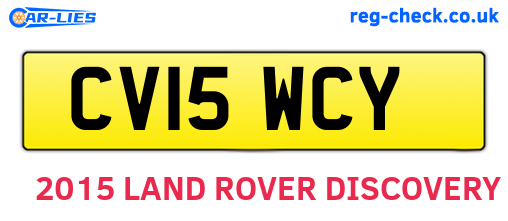 CV15WCY are the vehicle registration plates.