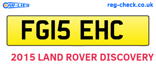 FG15EHC are the vehicle registration plates.