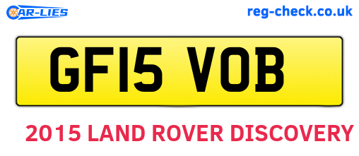 GF15VOB are the vehicle registration plates.