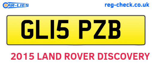 GL15PZB are the vehicle registration plates.