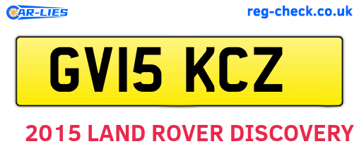 GV15KCZ are the vehicle registration plates.