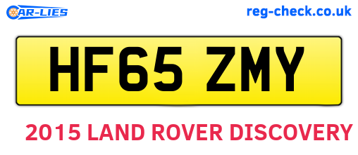 HF65ZMY are the vehicle registration plates.