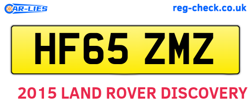 HF65ZMZ are the vehicle registration plates.