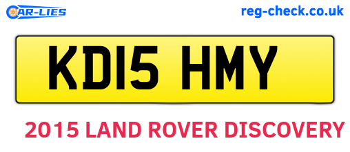 KD15HMY are the vehicle registration plates.