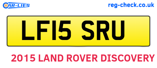 LF15SRU are the vehicle registration plates.