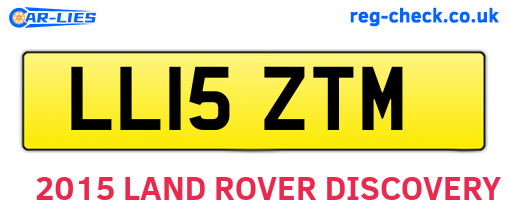 LL15ZTM are the vehicle registration plates.