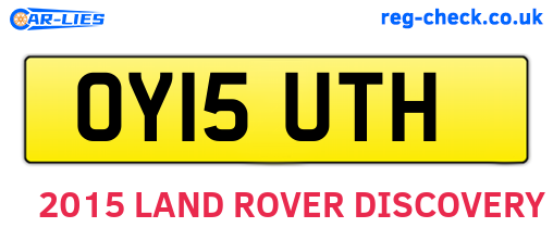 OY15UTH are the vehicle registration plates.