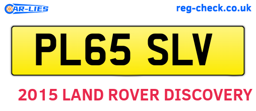 PL65SLV are the vehicle registration plates.