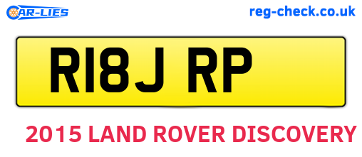 R18JRP are the vehicle registration plates.