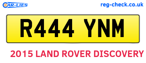 R444YNM are the vehicle registration plates.