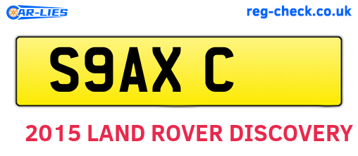 S9AXC are the vehicle registration plates.