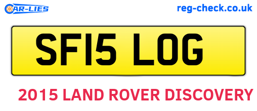 SF15LOG are the vehicle registration plates.