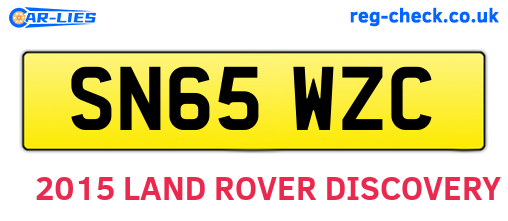 SN65WZC are the vehicle registration plates.