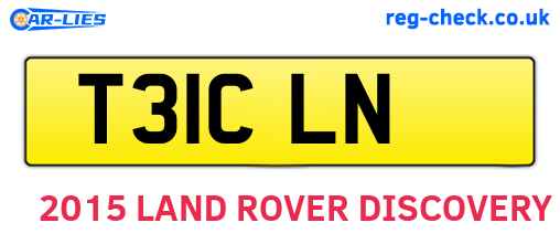 T31CLN are the vehicle registration plates.