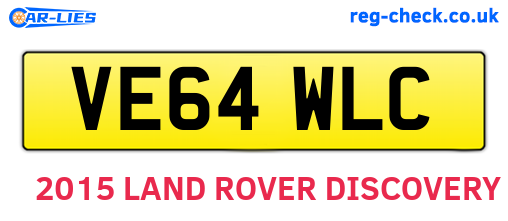VE64WLC are the vehicle registration plates.