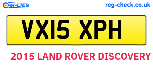 VX15XPH are the vehicle registration plates.