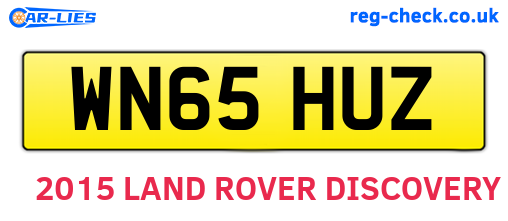 WN65HUZ are the vehicle registration plates.
