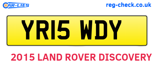 YR15WDY are the vehicle registration plates.