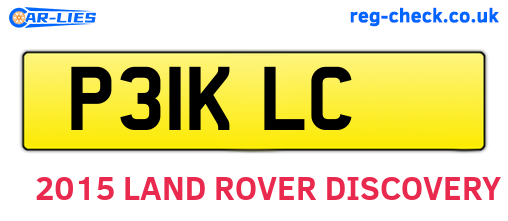 P31KLC are the vehicle registration plates.