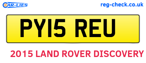 PY15REU are the vehicle registration plates.
