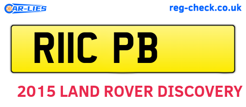 R11CPB are the vehicle registration plates.