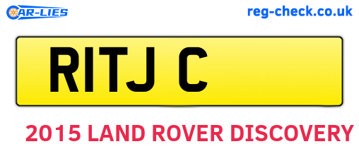 R1TJC are the vehicle registration plates.
