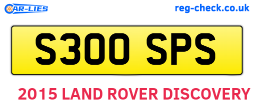 S300SPS are the vehicle registration plates.