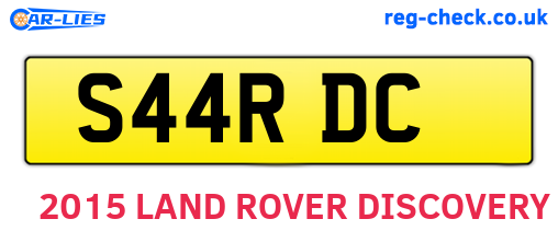 S44RDC are the vehicle registration plates.