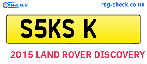 S5KSK are the vehicle registration plates.