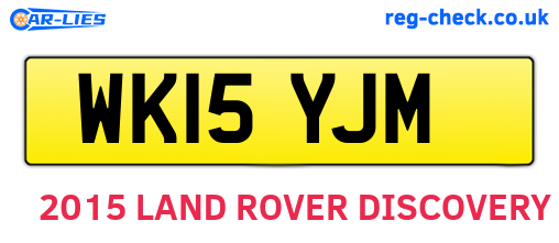 WK15YJM are the vehicle registration plates.
