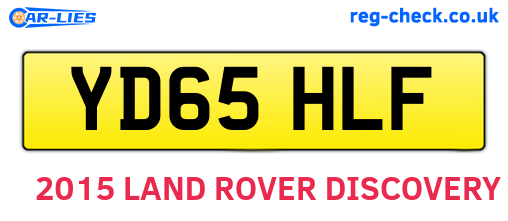 YD65HLF are the vehicle registration plates.
