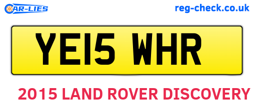 YE15WHR are the vehicle registration plates.