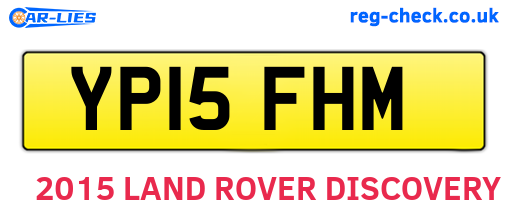 YP15FHM are the vehicle registration plates.
