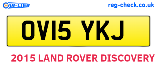 OV15YKJ are the vehicle registration plates.