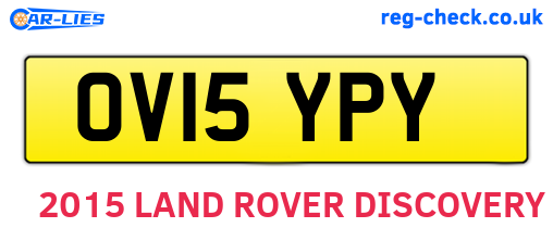 OV15YPY are the vehicle registration plates.