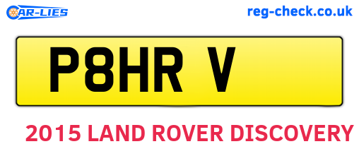 P8HRV are the vehicle registration plates.