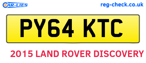 PY64KTC are the vehicle registration plates.