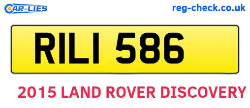 RIL1586 are the vehicle registration plates.