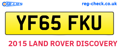 YF65FKU are the vehicle registration plates.