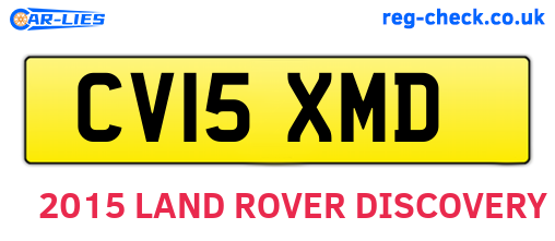 CV15XMD are the vehicle registration plates.