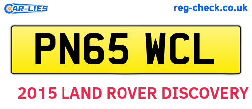 PN65WCL are the vehicle registration plates.