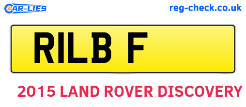 R1LBF are the vehicle registration plates.