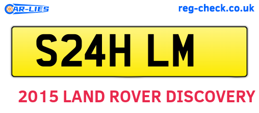 S24HLM are the vehicle registration plates.